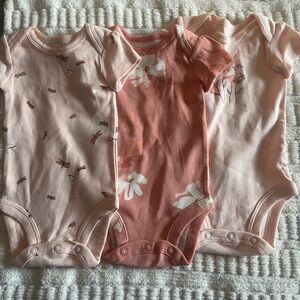 Carter's Pink Bodysuit Collection Soft Cotton One Pieces